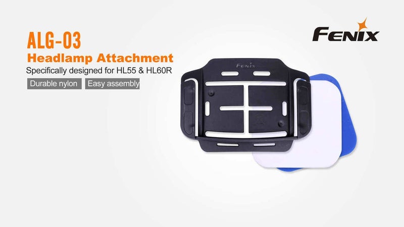EdisonBright Fenix ALG-03 headlamp helmet mount with EdisonBright Battery Case for HL55 & HL60R - Image 3